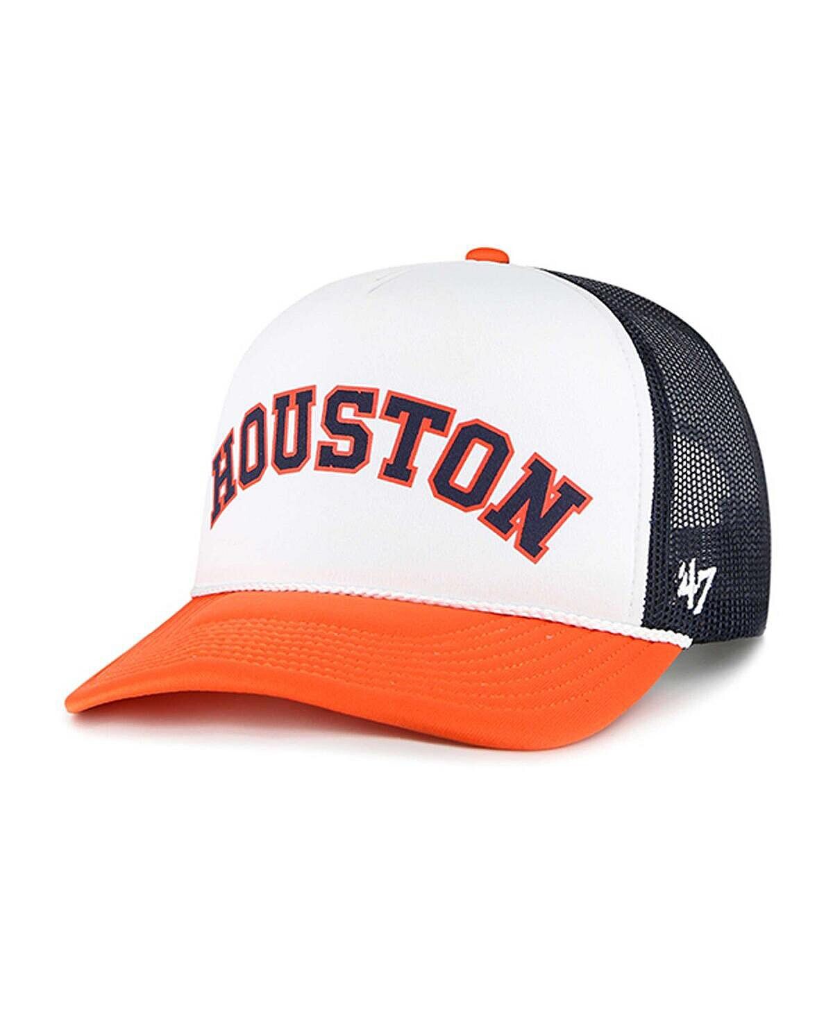 Мужская белая кепка Houston Astros из пеноматериала с надписью Trucker Snapback '47 Brand
Мужская белая кепка Houston Astros из пеноматериала с надписью Trucker Snapback '47 Brand
