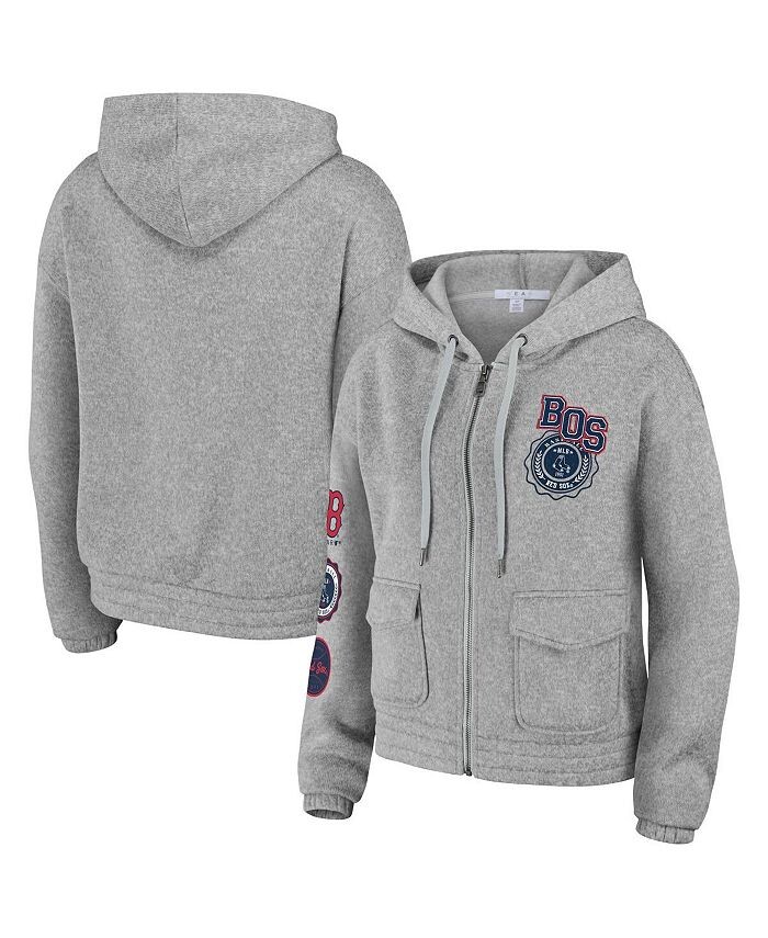 Женская серая толстовка с молнией во всю длину Boston Red Sox WEAR by Erin Andrews, серый
Женская серая толстовка с молнией во всю длину Boston Red Sox WEAR by Erin Andrews, серый