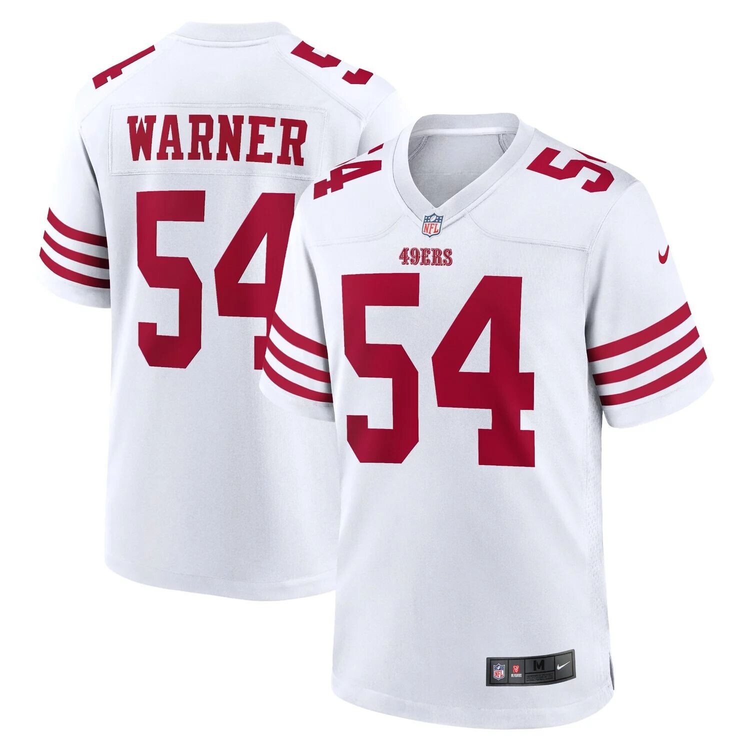 Мужское белое джерси игрока Fred Warner San Francisco 49ers Player Game Nike, Белый
Мужское белое джерси игрока Fred Warner San Francisco 49ers Player Game Nike, Белый