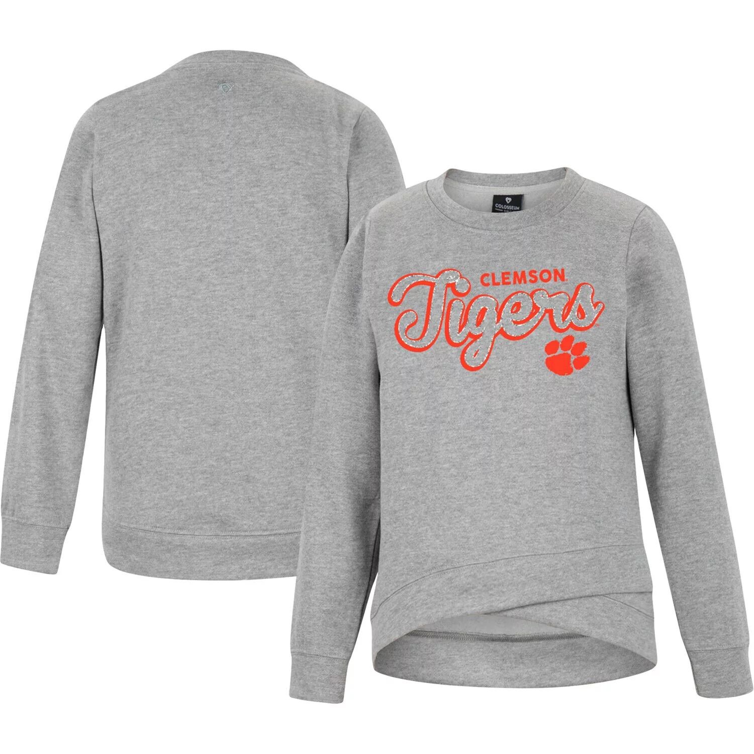 Молодежный Колизей Хизер Серый Clemson Tigers Whohoopers Bling Кроссовер Толстовка Colosseum
Молодежный Колизей Хизер Серый Clemson Tigers Whohoopers Bling Кроссовер Толстовка Colosseum