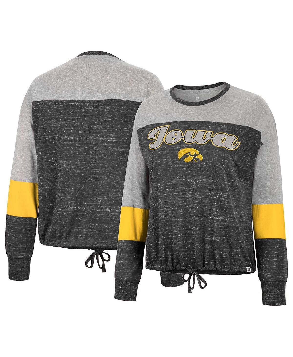 Черная женская футболка с длинными рукавами и завязкой спереди Iowa Hawkeyes Joanna Colosseum, черный
Черная женская футболка с длинными рукавами и завязкой спереди Iowa Hawkeyes Joanna Colosseum, черный