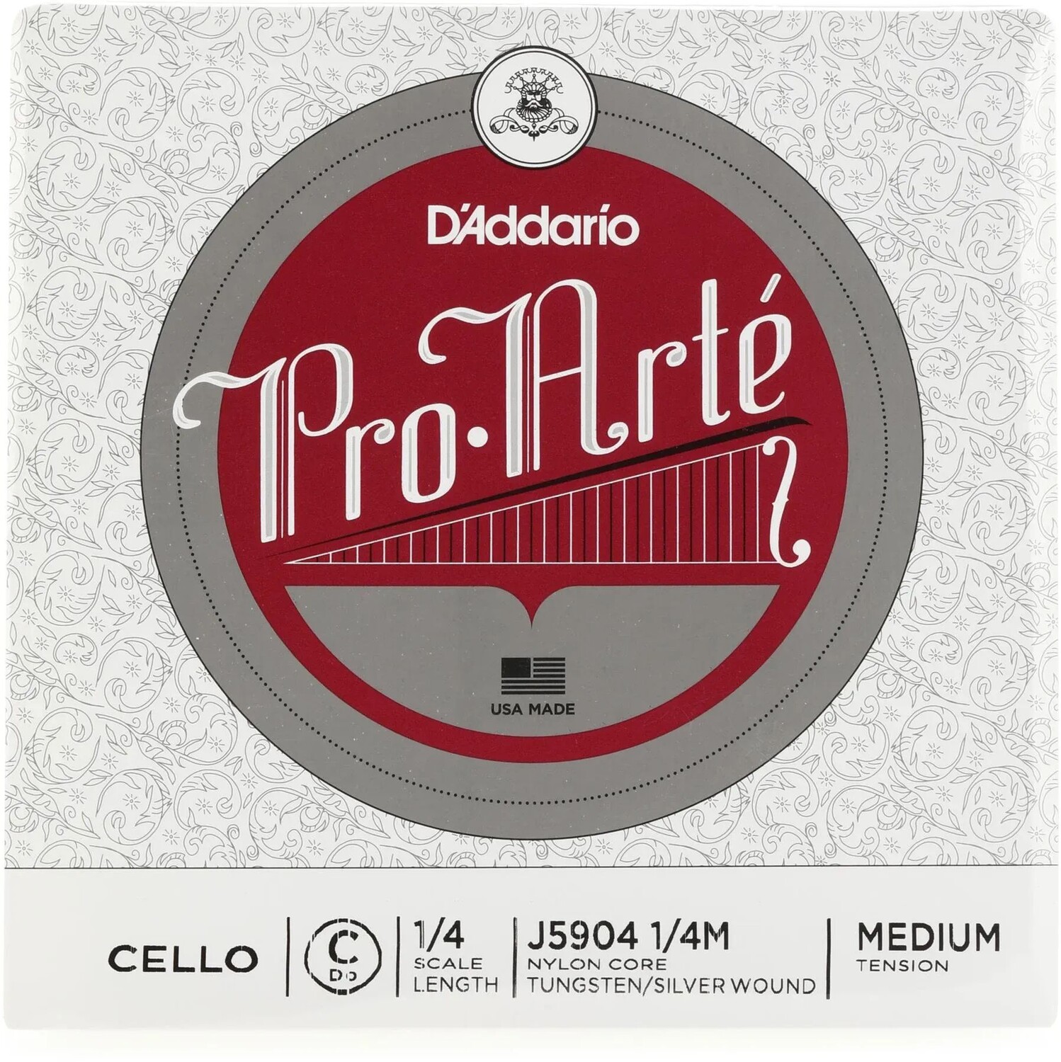 D'Addario J5904 Pro-Arte Струна C для виолончели - размер 1/4, среднее натяжение
D'Addario J5904 Pro-Arte Струна C для виолончели - размер 1/4, среднее натяжение