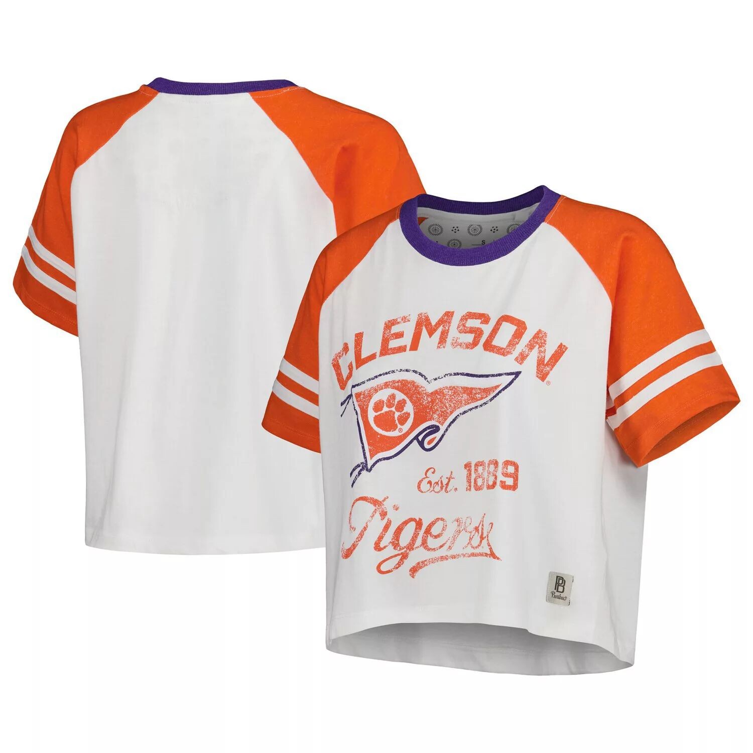 Женская укороченная футболка реглан белого цвета Clemson Tigers Melange Beaumont для женщин Pressbox
Женская укороченная футболка реглан белого цвета Clemson Tigers Melange Beaumont для женщин Pressbox