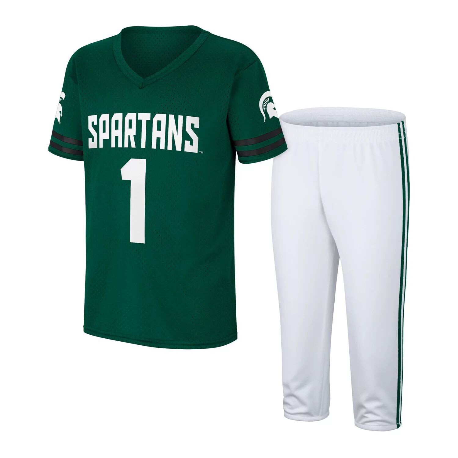 Комплект футболки и брюк Youth Colosseum Green/White Michigan State Spartans Colosseum
Комплект футболки и брюк Youth Colosseum Green/White Michigan State Spartans Colosseum