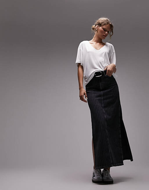 Белая базовая футболка с напуском и v-образным вырезом Topshop Premium
Белая базовая футболка с напуском и v-образным вырезом Topshop Premium