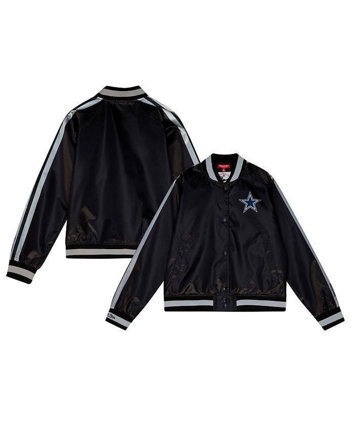 Женская черная рваная атласная куртка с длинными кнопками Dallas Cowboys реглан Mitchell & Ness, черный
Женская черная рваная атласная куртка с длинными кнопками Dallas Cowboys реглан Mitchell & Ness, черный