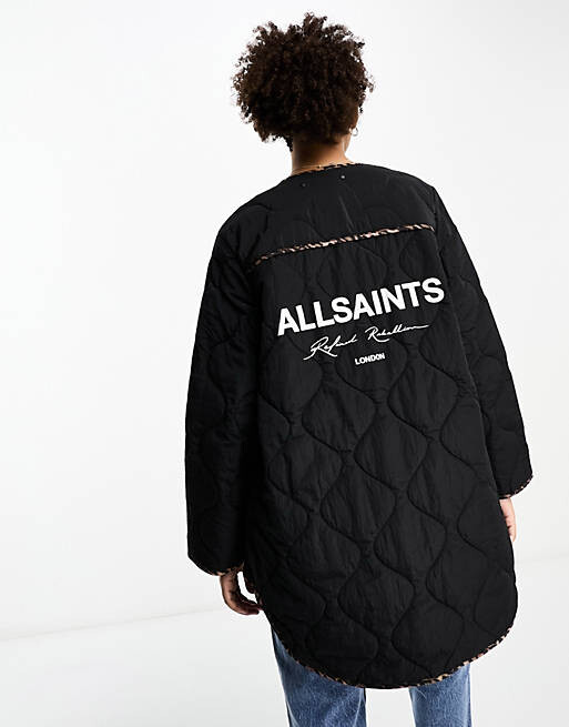 Двусторонняя куртка-подкладка AllSaints Phyllis с леопардовым принтом, Коричневый
Двусторонняя куртка-подкладка AllSaints Phyllis с леопардовым принтом, Коричневый