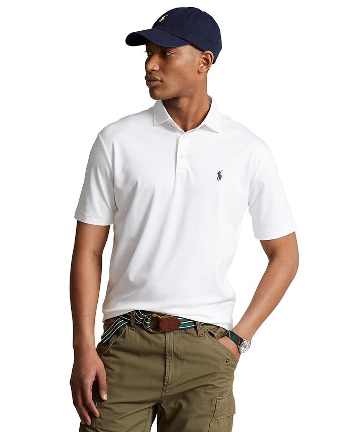 Мужская рубашка-поло классического кроя из мягкого хлопка Polo Ralph Lauren, цвет New White
Мужская рубашка-поло классического кроя из мягкого хлопка Polo Ralph Lauren, цвет New White