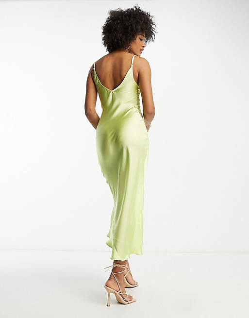 Платье-комбинация миди с высоким верхом ASOS DESIGN Tall из чеканного атласа салатового цвета, Зеленый
Платье-комбинация миди с высоким верхом ASOS DESIGN Tall из чеканного атласа салатового цвета, Зеленый