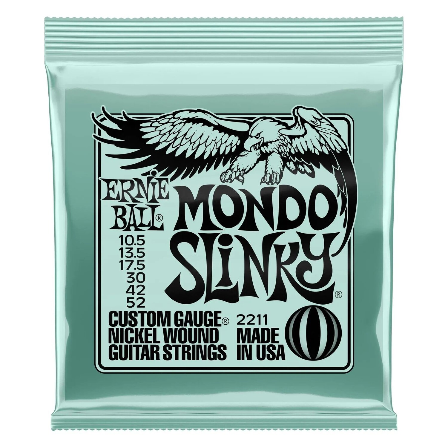 Струны для электрогитары Ernie Ball 2211 Mondo Slinky с никелевой обмоткой — .0105-.052
Струны для электрогитары Ernie Ball 2211 Mondo Slinky с никелевой обмоткой — .0105-.052