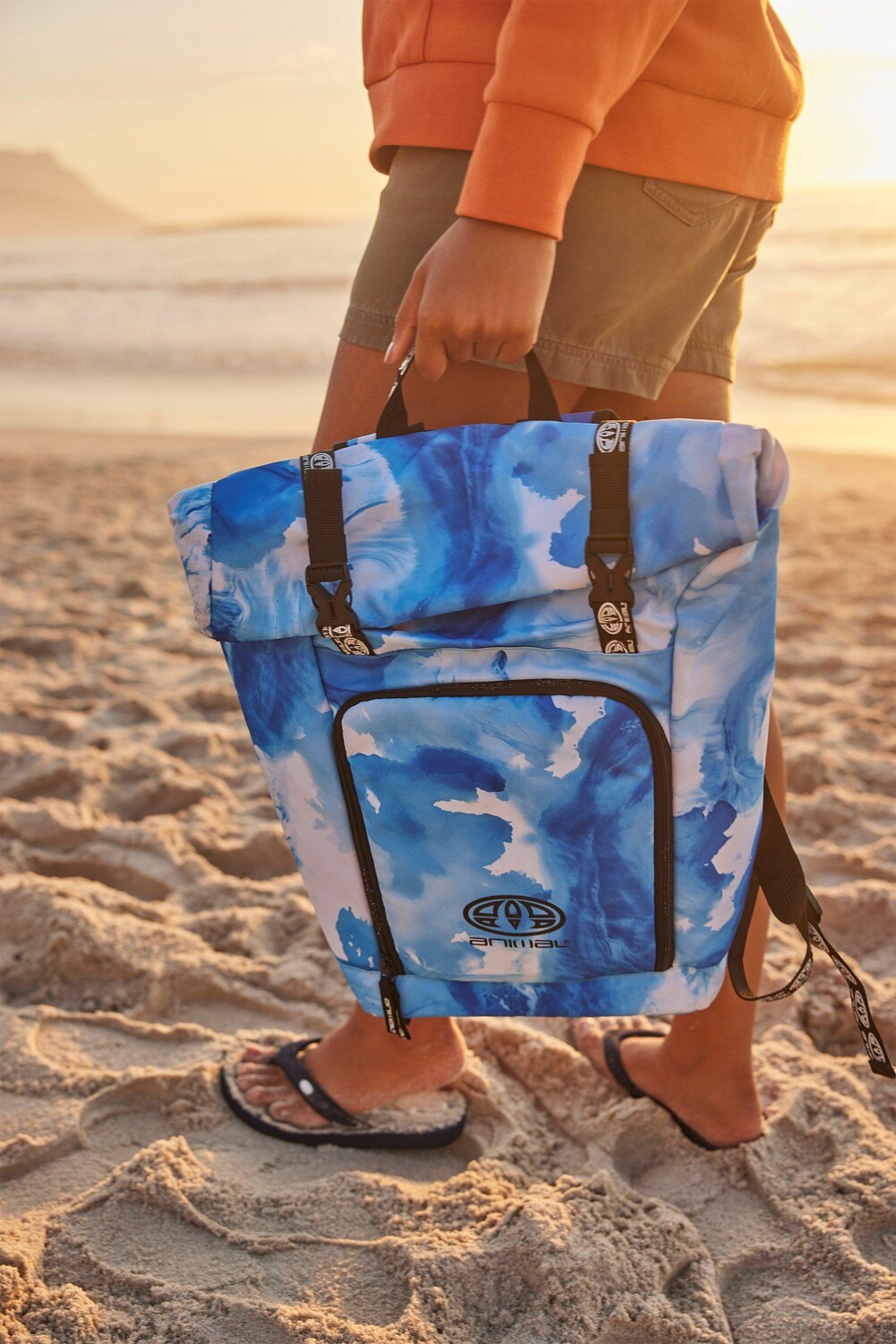 Roll Top Cool Bag Складной дорожный рюкзак с регулируемым плечевым ремнем Animal, синий
Roll Top Cool Bag Складной дорожный рюкзак с регулируемым плечевым ремнем Animal, синий