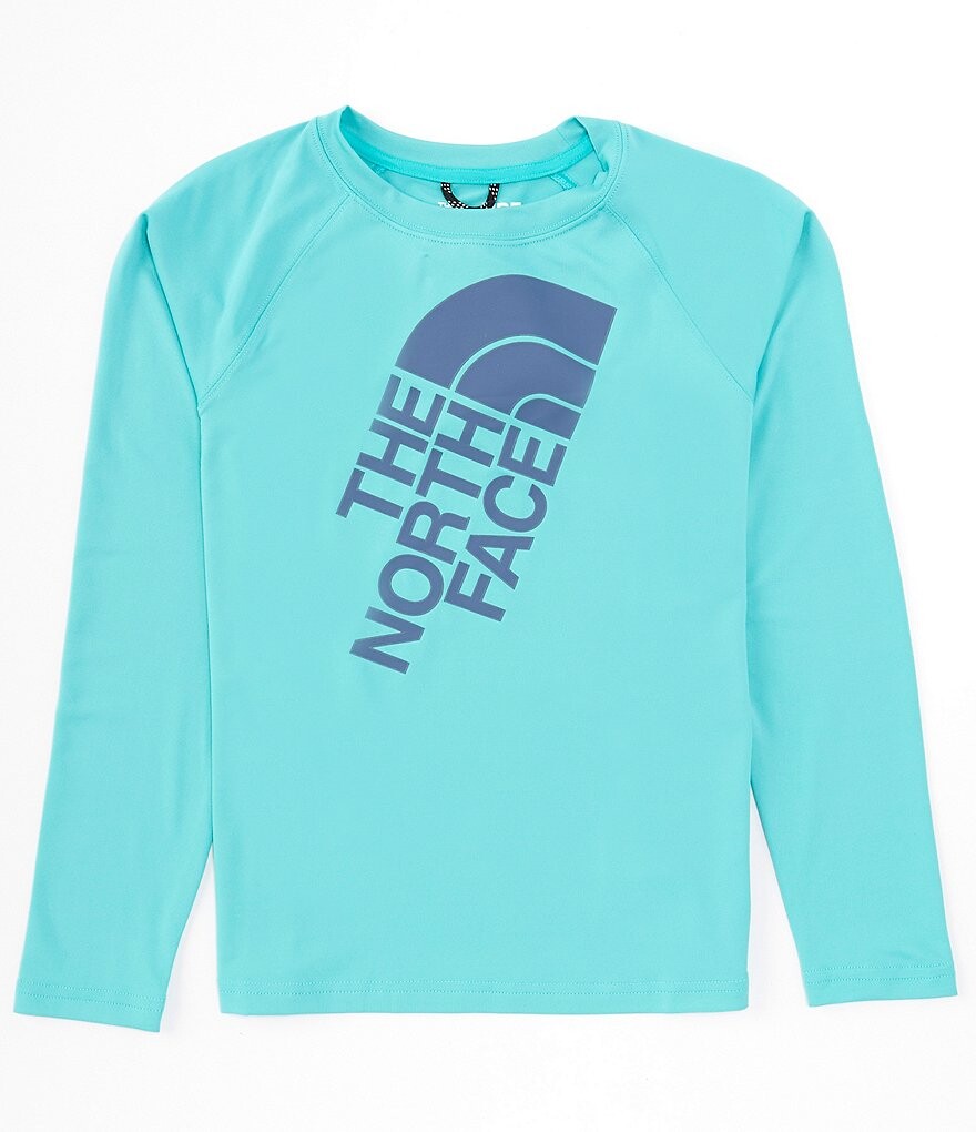Футболка The North Face с длинными рукавами и изображением амфибии для маленьких/больших мальчиков 6–16 лет, синий
Футболка The North Face с длинными рукавами и изображением амфибии для маленьких/больших мальчиков 6–16 лет, синий