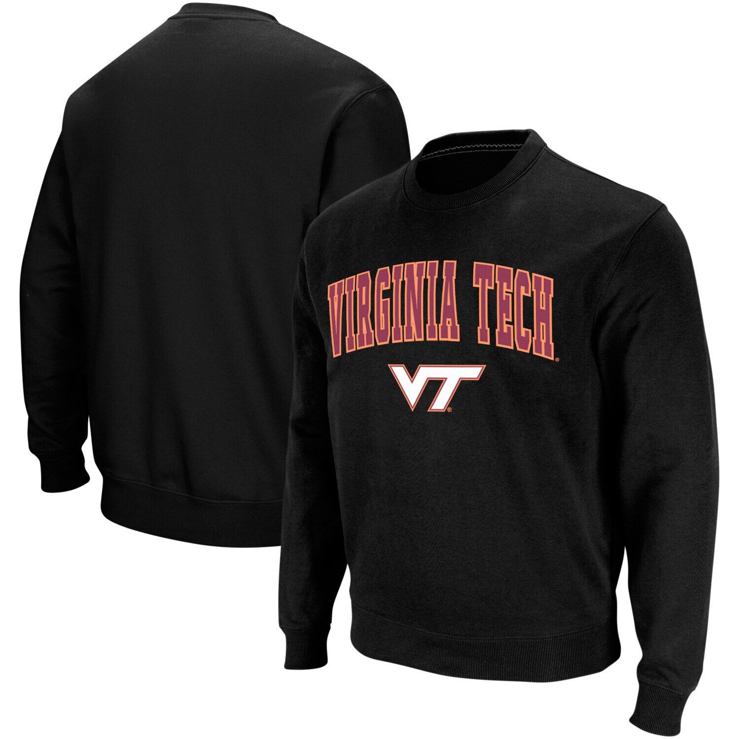 Мужской черный свитшот с круглым вырезом Virginia Tech Hokies Arch & Logo Colosseum
Мужской черный свитшот с круглым вырезом Virginia Tech Hokies Arch & Logo Colosseum