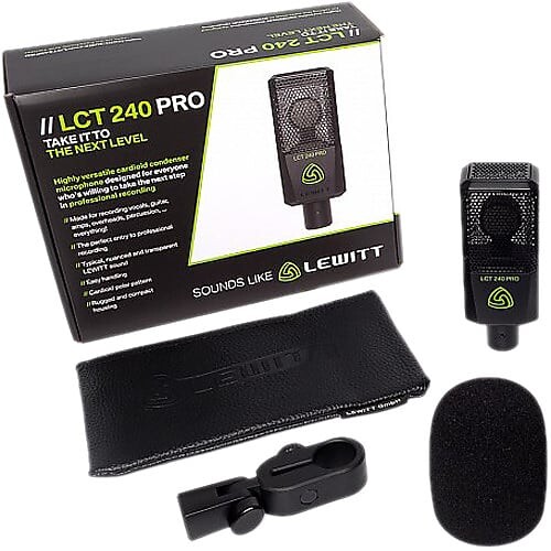 Конденсаторный микрофон Lewitt LCT-240-PRO-BLK Large-Diaphragm Condenser Microphone
Конденсаторный микрофон Lewitt LCT-240-PRO-BLK Large-Diaphragm Condenser Microphone