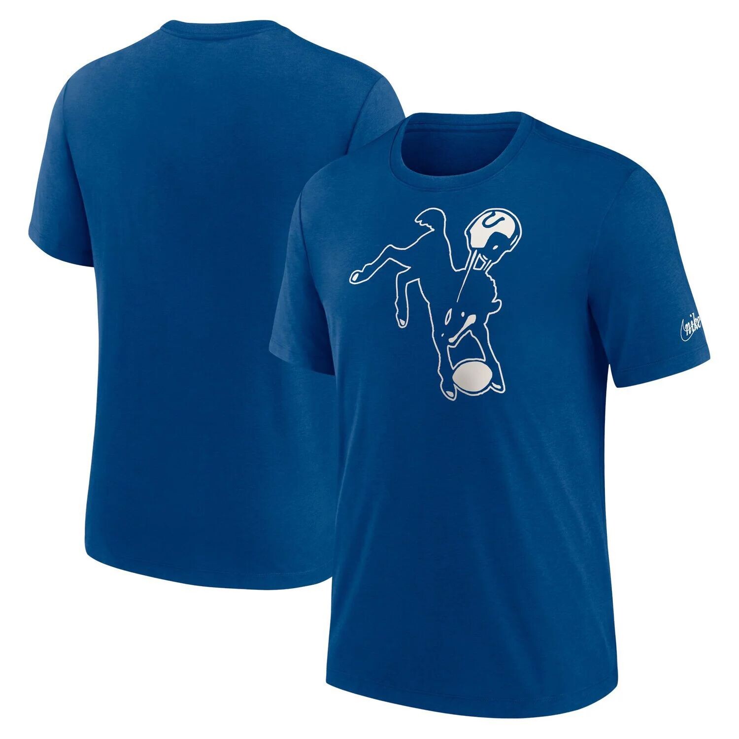 Мужская синяя футболка Tri-Blend с логотипом Indianapolis Colts Rewind Logo Nike, Синий
Мужская синяя футболка Tri-Blend с логотипом Indianapolis Colts Rewind Logo Nike, Синий