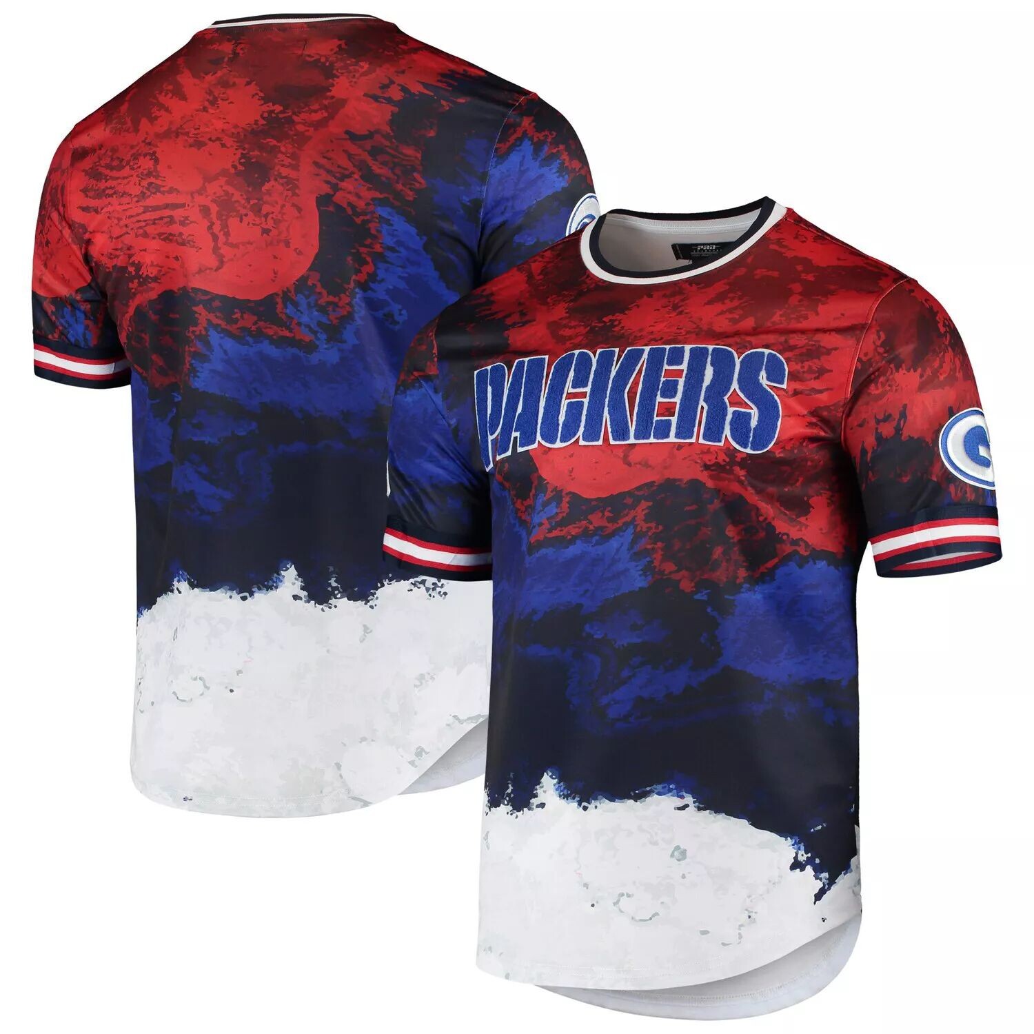 Мужская футболка Pro Standard темно-синего/красного цвета Green Bay Packers Americana Dip-Dye, Красный
Мужская футболка Pro Standard темно-синего/красного цвета Green Bay Packers Americana Dip-Dye, Красный