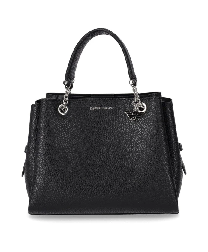 Сумка из кованой искусственной кожи с подвеской логотипом Emporio Armani, черный
Сумка из кованой искусственной кожи с подвеской логотипом Emporio Armani, черный