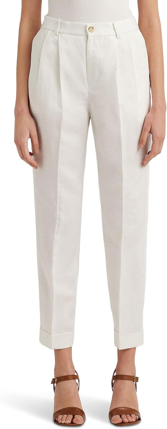 Брюки до щиколотки из смесового льна Petite из твила LAUREN Ralph Lauren, цвет Silk White
Брюки до щиколотки из смесового льна Petite из твила LAUREN Ralph Lauren, цвет Silk White
