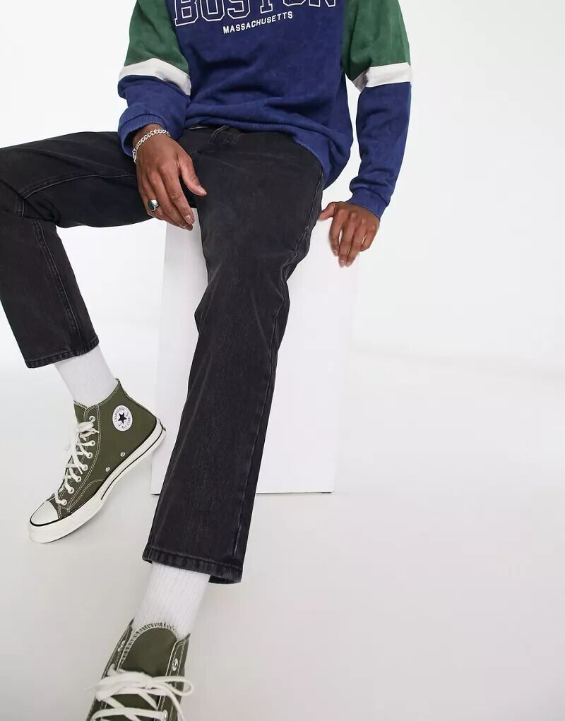 Jack & Jones Intelligence – Frank – свободные укороченные джинсы выстиранного черного цвета
Jack & Jones Intelligence – Frank – свободные укороченные джинсы выстиранного черного цвета