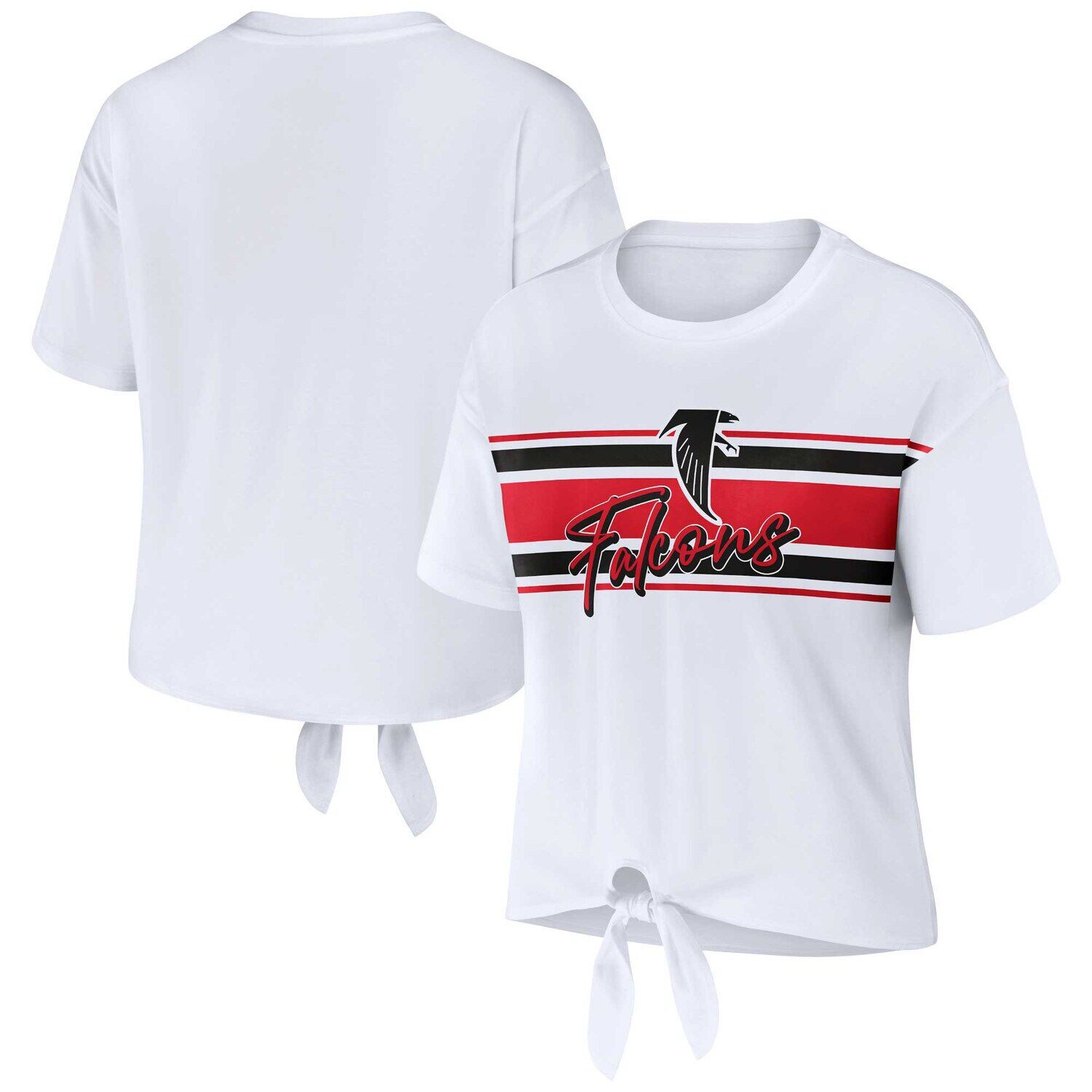 Женская WEAR by Erin Andrews Белая футболка в стиле ретро Atlanta Falcons с завязкой спереди
Женская WEAR by Erin Andrews Белая футболка в стиле ретро Atlanta Falcons с завязкой спереди