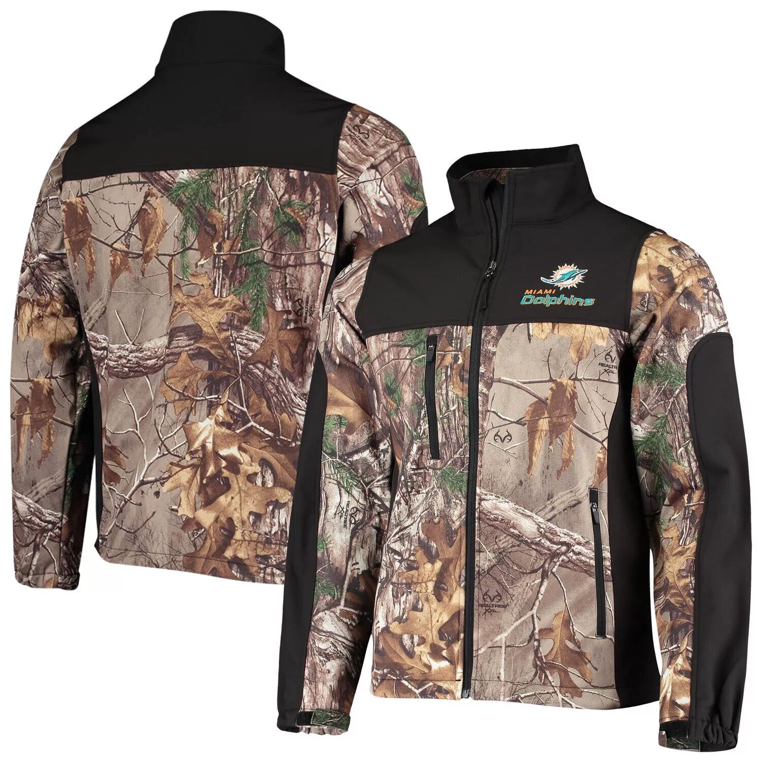 Мужская куртка Dunbrooke Realtree Camo/Black Miami Dolphins Circle Hunter Softshell с молнией во всю длину
Мужская куртка Dunbrooke Realtree Camo/Black Miami Dolphins Circle Hunter Softshell с молнией во всю длину