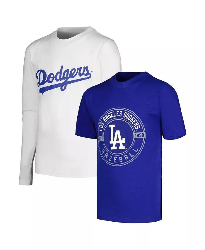 Комбинированный комплект с белой футболкой Big Boys Royal Los Angeles Dodgers Stitches, синий
Комбинированный комплект с белой футболкой Big Boys Royal Los Angeles Dodgers Stitches, синий