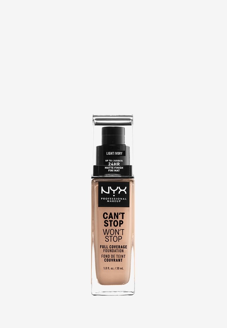 Фонд Can'T Stop Won'T Stop 24H Foundation Nyx Professional Makeup, цвет 4 light ivory
Фонд Can'T Stop Won'T Stop 24H Foundation Nyx Professional Makeup, цвет 4 light ivory