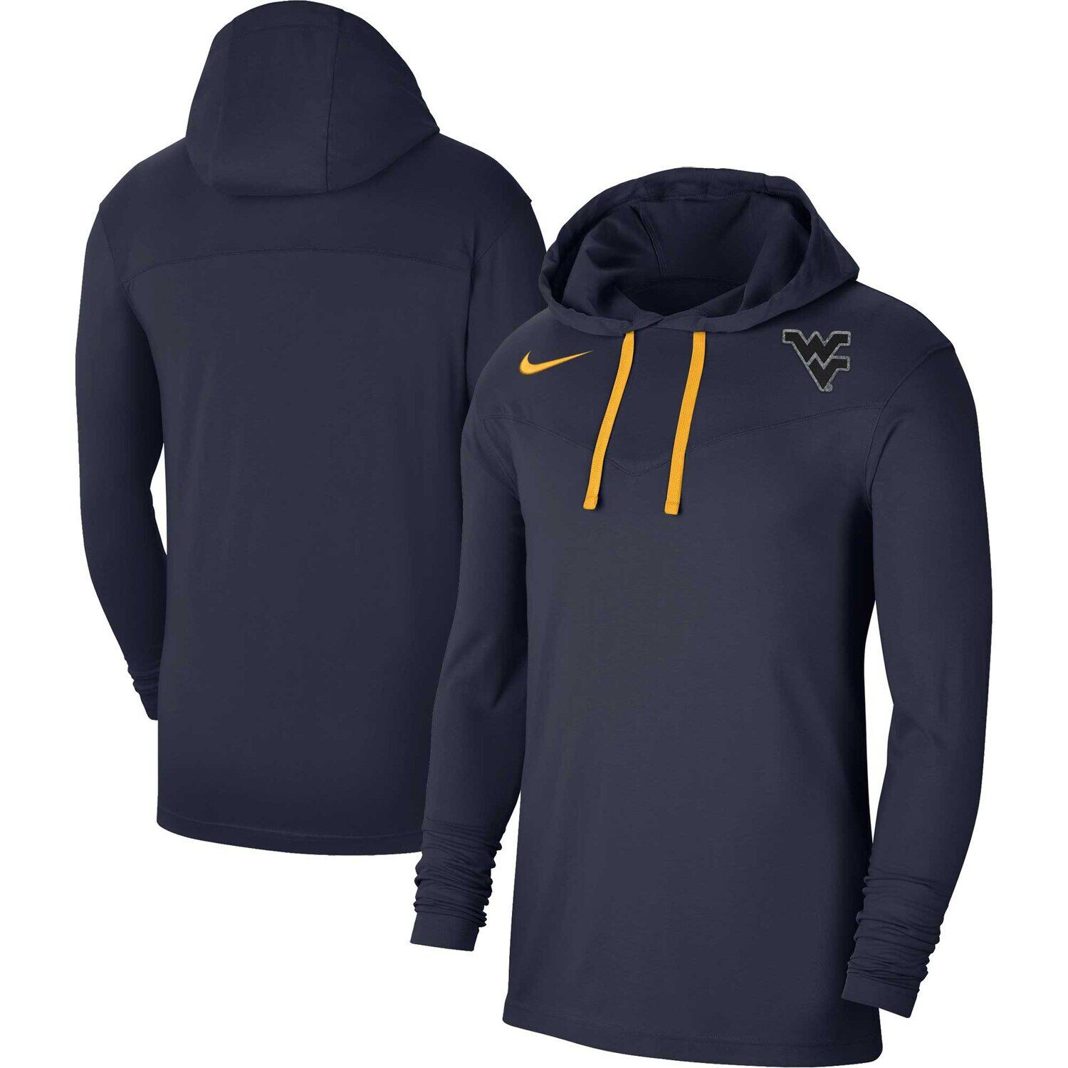 Мужская темно-синяя футболка с капюшоном Nike West Virginia Mountaineers Off-Field Performance, Синий
Мужская темно-синяя футболка с капюшоном Nike West Virginia Mountaineers Off-Field Performance, Синий