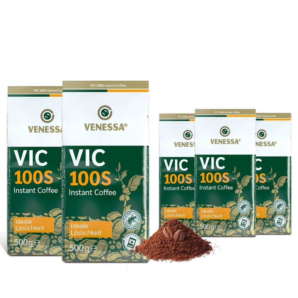 Растворимый кофе VENESSA VIC 100S 5 x 500 г Растворимый кофе премиум-класса в зернах Tsi Consumer Goods
Растворимый кофе VENESSA VIC 100S 5 x 500 г Растворимый кофе премиум-класса в зернах Tsi Consumer Goods