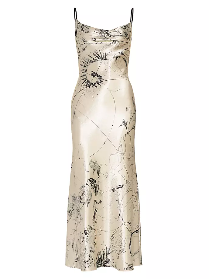 Атласное платье с космическим цветочным принтом Jason Wu Collection, черный
Атласное платье с космическим цветочным принтом Jason Wu Collection, черный