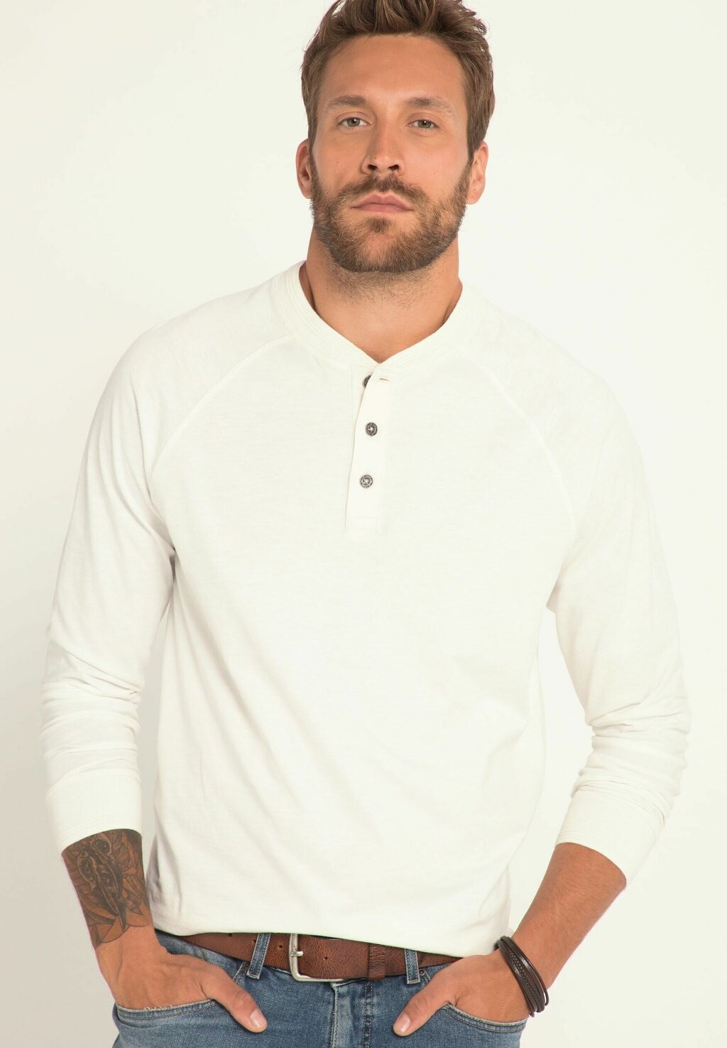Футболка с длинным рукавом Henley Oeko-Tex Flamm Rundhals Knopfleiste Bis 8 Xl JP1880, цвет offwhite
Футболка с длинным рукавом Henley Oeko-Tex Flamm Rundhals Knopfleiste Bis 8 Xl JP1880, цвет offwhite