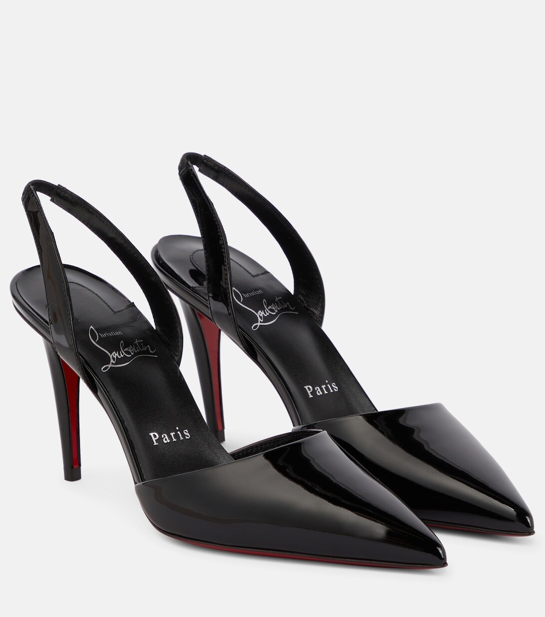 Туфли Astrid 85 из лакированной кожи с ремешком на пятке Christian Louboutin, черный
Туфли Astrid 85 из лакированной кожи с ремешком на пятке Christian Louboutin, черный