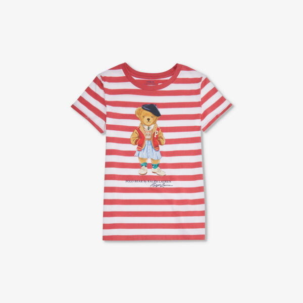 Футболка-поло из хлопкового джерси с принтом медведя для девочек Polo Ralph Lauren, красный
Футболка-поло из хлопкового джерси с принтом медведя для девочек Polo Ralph Lauren, красный