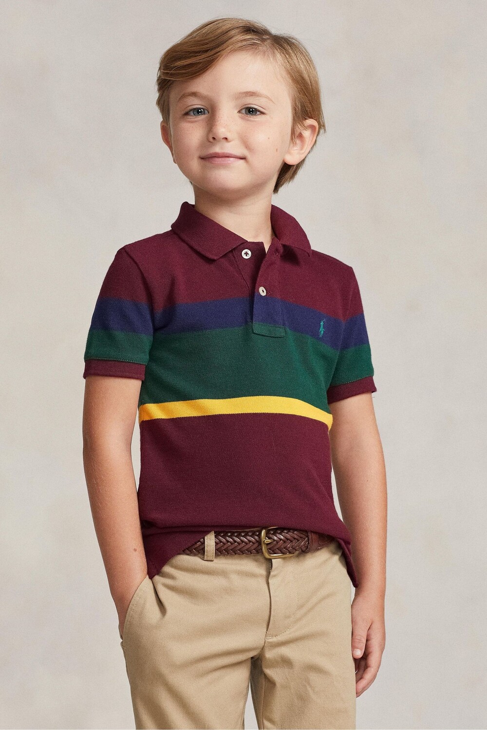 Рубашка-поло с разноцветными блоками и логотипом для мальчиков Polo Ralph Lauren, красный
Рубашка-поло с разноцветными блоками и логотипом для мальчиков Polo Ralph Lauren, красный