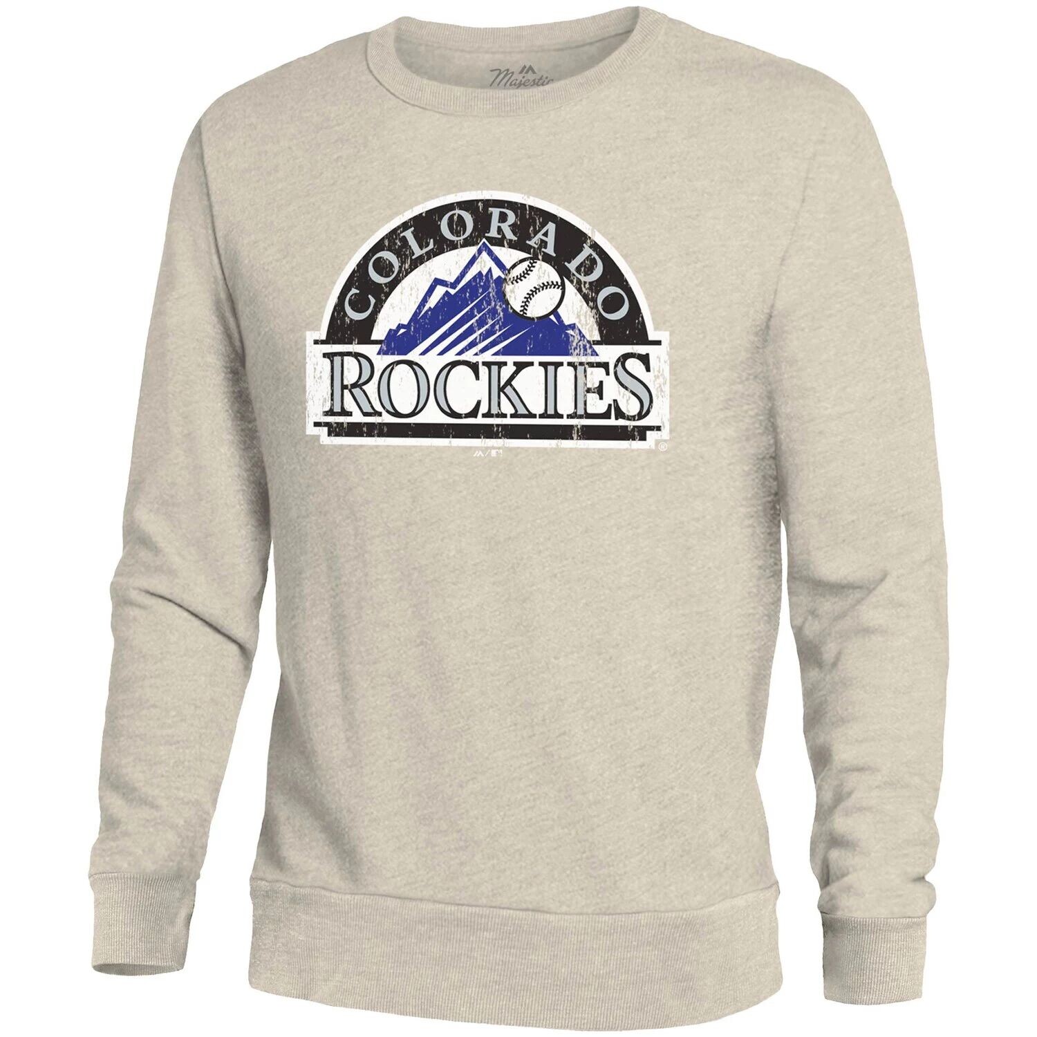 Мужской флисовый пуловер Толстовка Colorado Rockies Oatmean Threads Oatme Majestic
Мужской флисовый пуловер Толстовка Colorado Rockies Oatmean Threads Oatme Majestic