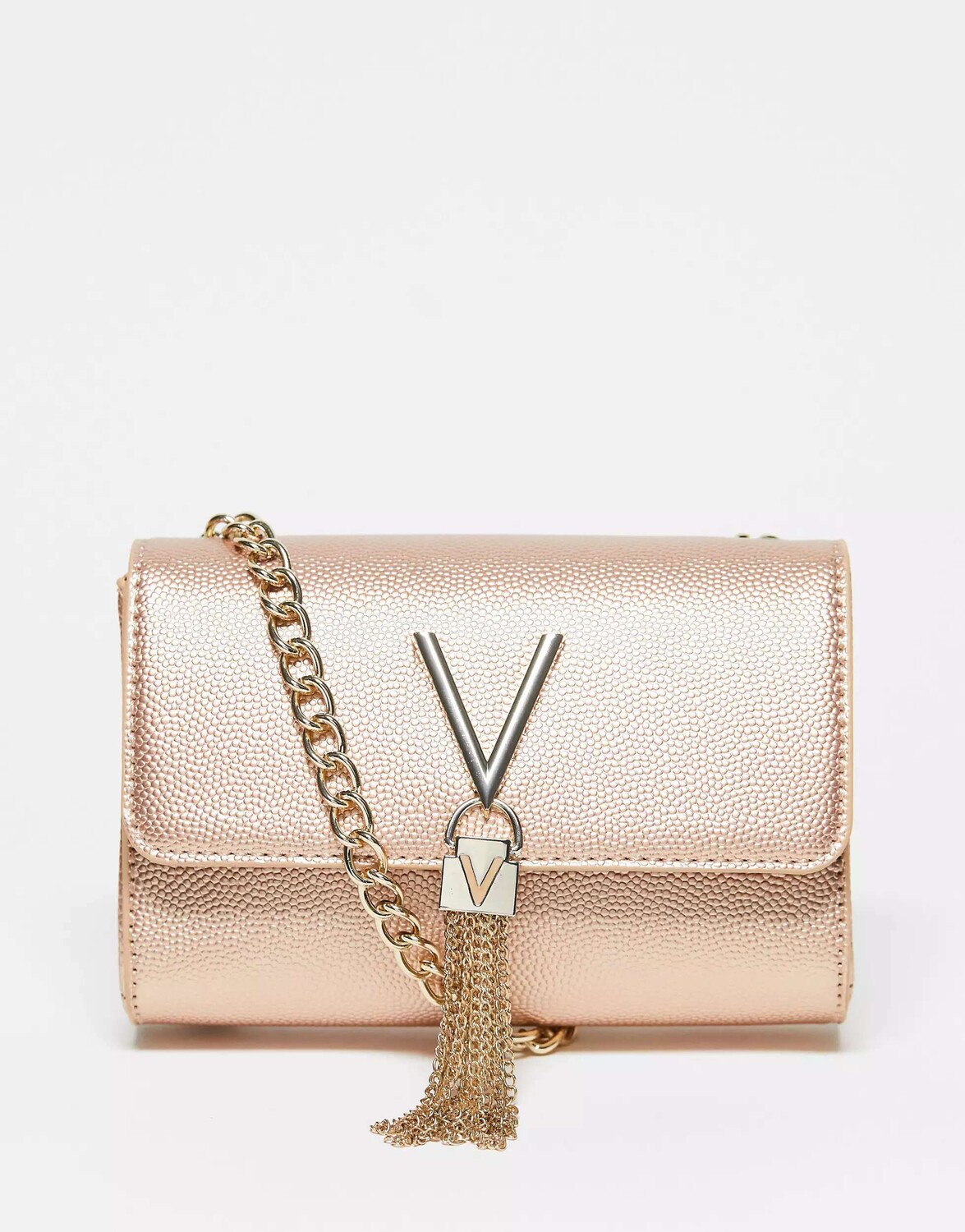 Valentino Bags Сумка через плечо Divina с кисточкой и кисточкой из розового золота
Valentino Bags Сумка через плечо Divina с кисточкой и кисточкой из розового золота