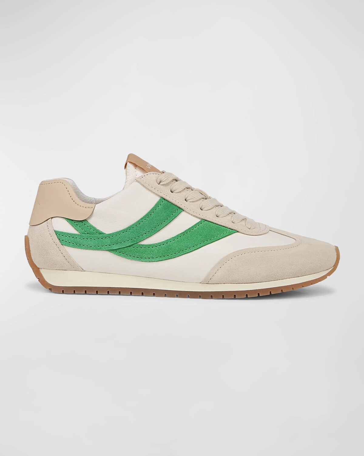 Кроссовки Oasis в стиле ретро из смешанной кожи Vince, цвет Milk White/Emerald Green
Кроссовки Oasis в стиле ретро из смешанной кожи Vince, цвет Milk White/Emerald Green