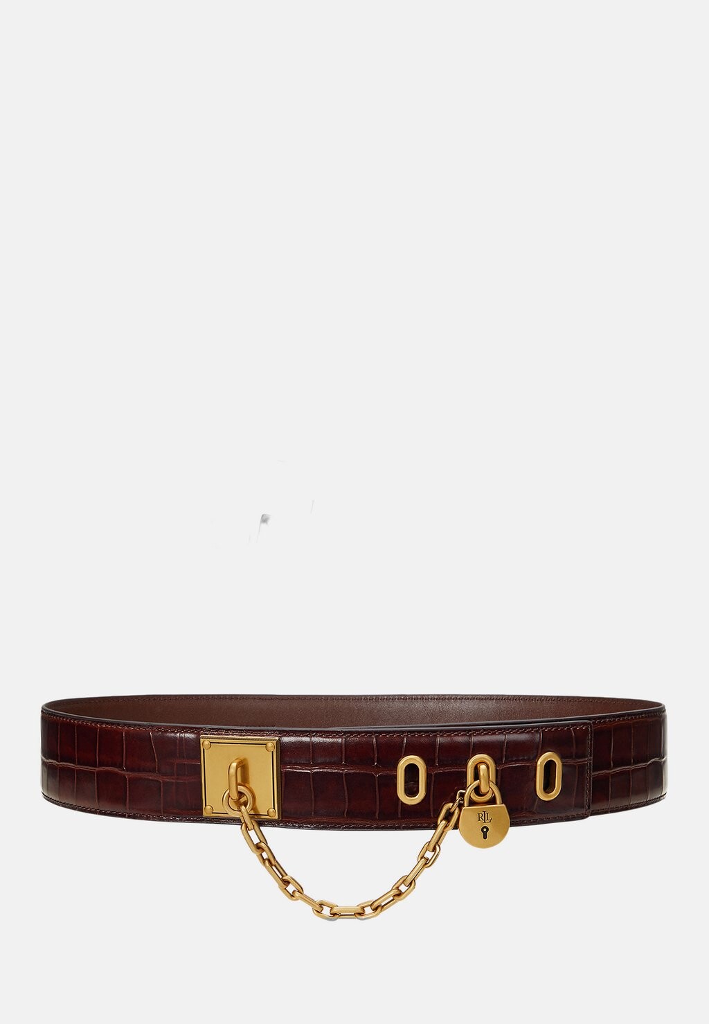 Пояс CROC EMBOSSED CHAIN PADLOCK WIDE BELT Lauren Ralph Lauren, темно-коричневый
Пояс CROC EMBOSSED CHAIN PADLOCK WIDE BELT Lauren Ralph Lauren, темно-коричневый