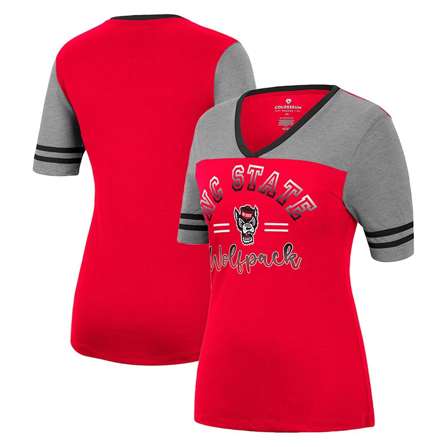 Женская футболка Colosseum Red/Heathered Grey NC State Wolfpack There You Are с v-образным вырезом Colosseum
Женская футболка Colosseum Red/Heathered Grey NC State Wolfpack There You Are с v-образным вырезом Colosseum