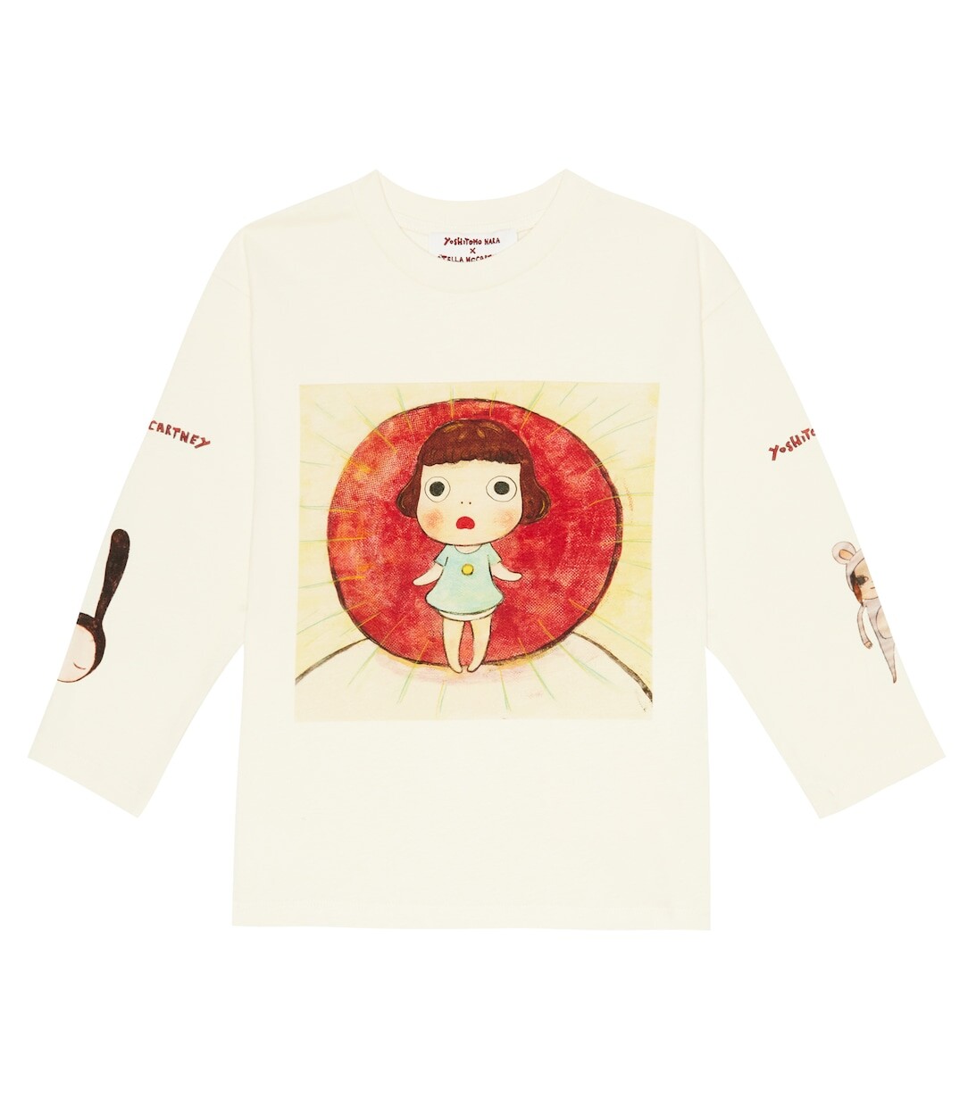 Топ из хлопка с принтом из коллаборации с Yoshitomo Nara Stella McCartney Kids, бежевый
Топ из хлопка с принтом из коллаборации с Yoshitomo Nara Stella McCartney Kids, бежевый