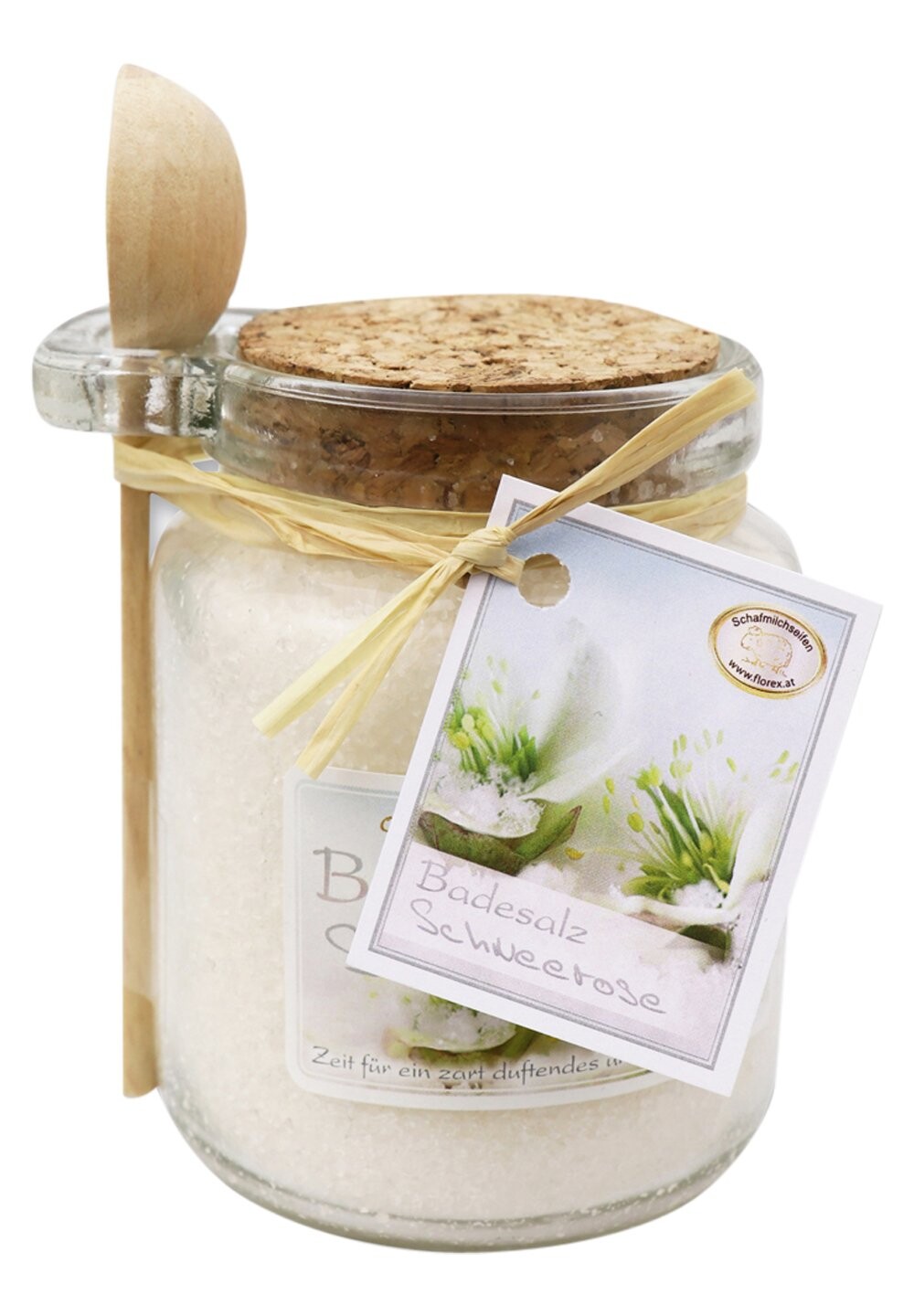Добавка для ванны BADESALZ SCHNEEROSE GLAS MIT HOLZLÖFFEL 300 G Florex, цвет weiß
Добавка для ванны BADESALZ SCHNEEROSE GLAS MIT HOLZLÖFFEL 300 G Florex, цвет weiß