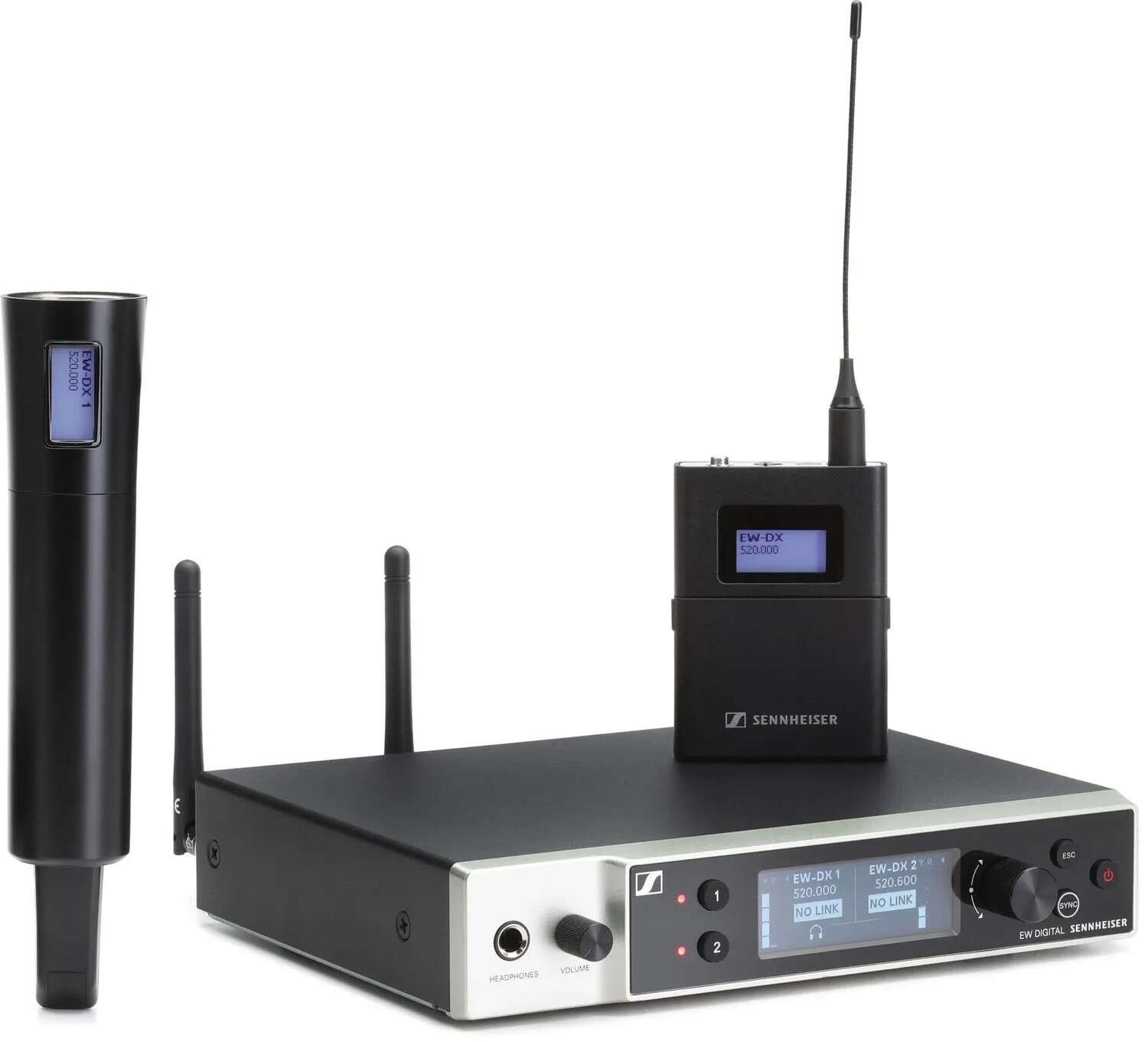 Базовый комплект Sennheiser EW-DX SK/SKM-S, комбинированный беспроводной портативный и поясной передатчик — диапазон R1-9 (520–607,8 МГц)
Базовый комплект Sennheiser EW-DX SK/SKM-S, комбинированный беспроводной портативный и поясной передатчик — диапазон R1-9 (520–607,8 МГц)