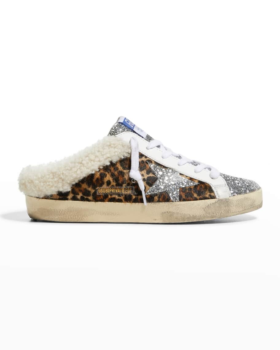 Кроссовки из овечьей шерсти Superstar Sabot с леопардовым принтом Golden Goose
Кроссовки из овечьей шерсти Superstar Sabot с леопардовым принтом Golden Goose
