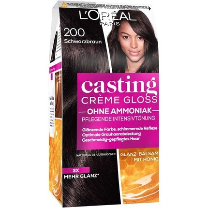 Краска для волос Paris Casting Creme Gloss Glossy Blacks 200 Черный Коричневый 1 шт., L'Oreal
Краска для волос Paris Casting Creme Gloss Glossy Blacks 200 Черный Коричневый 1 шт., L'Oreal
