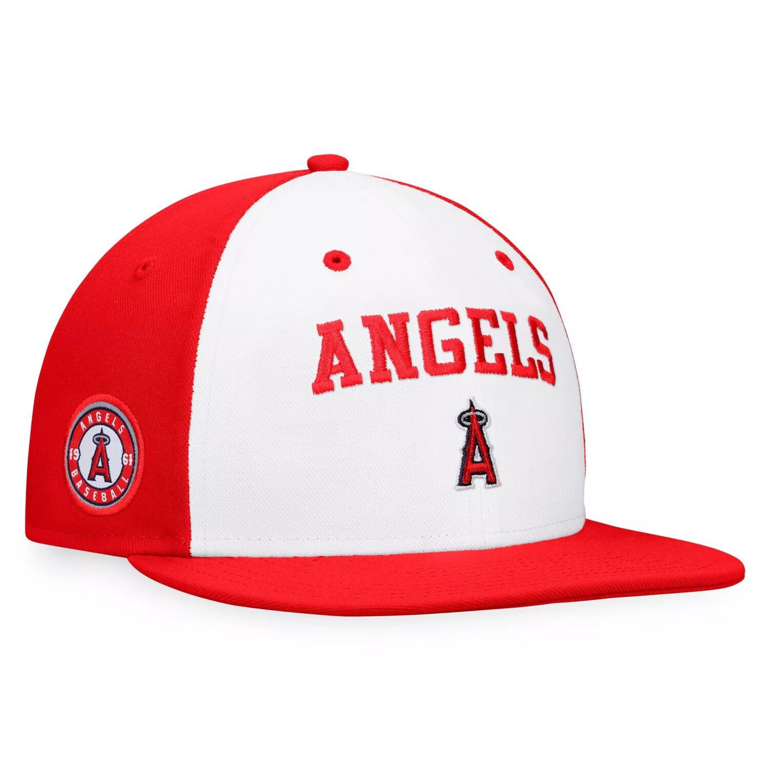 Мужская облегающая шляпа с логотипом Fanatics белого/красного цвета Los Angeles Angels с цветными блоками
Мужская облегающая шляпа с логотипом Fanatics белого/красного цвета Los Angeles Angels с цветными блоками
