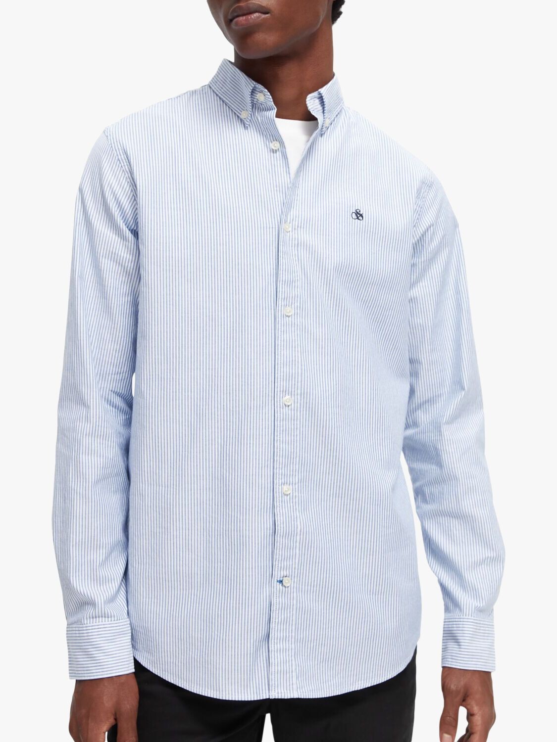 Оксфордская рубашка стандартного кроя в полоску Scotch & Soda Stripe, 0217 — комбо А
Оксфордская рубашка стандартного кроя в полоску Scotch & Soda Stripe, 0217 — комбо А
