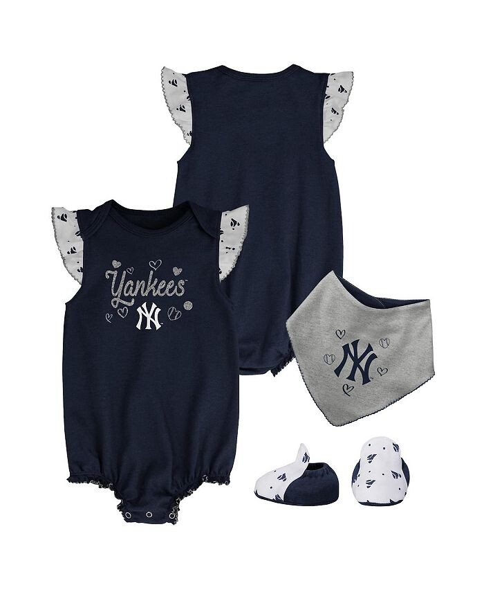 Темно-синий домашний комбинезон из трех предметов для новорожденных New York Yankees, нагрудник и пинетки Outerstuff, синий
Темно-синий домашний комбинезон из трех предметов для новорожденных New York Yankees, нагрудник и пинетки Outerstuff, синий