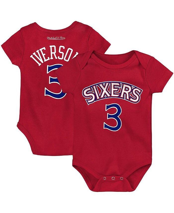 Боди Allen Iverson Red Philadelphia 76ers для мальчиков и девочек из твердой древесины, классическое боди с именем и номером Mitchell & Ness, красный
Боди Allen Iverson Red Philadelphia 76ers для мальчиков и девочек из твердой древесины, классическое боди с именем и номером Mitchell & Ness, красный
