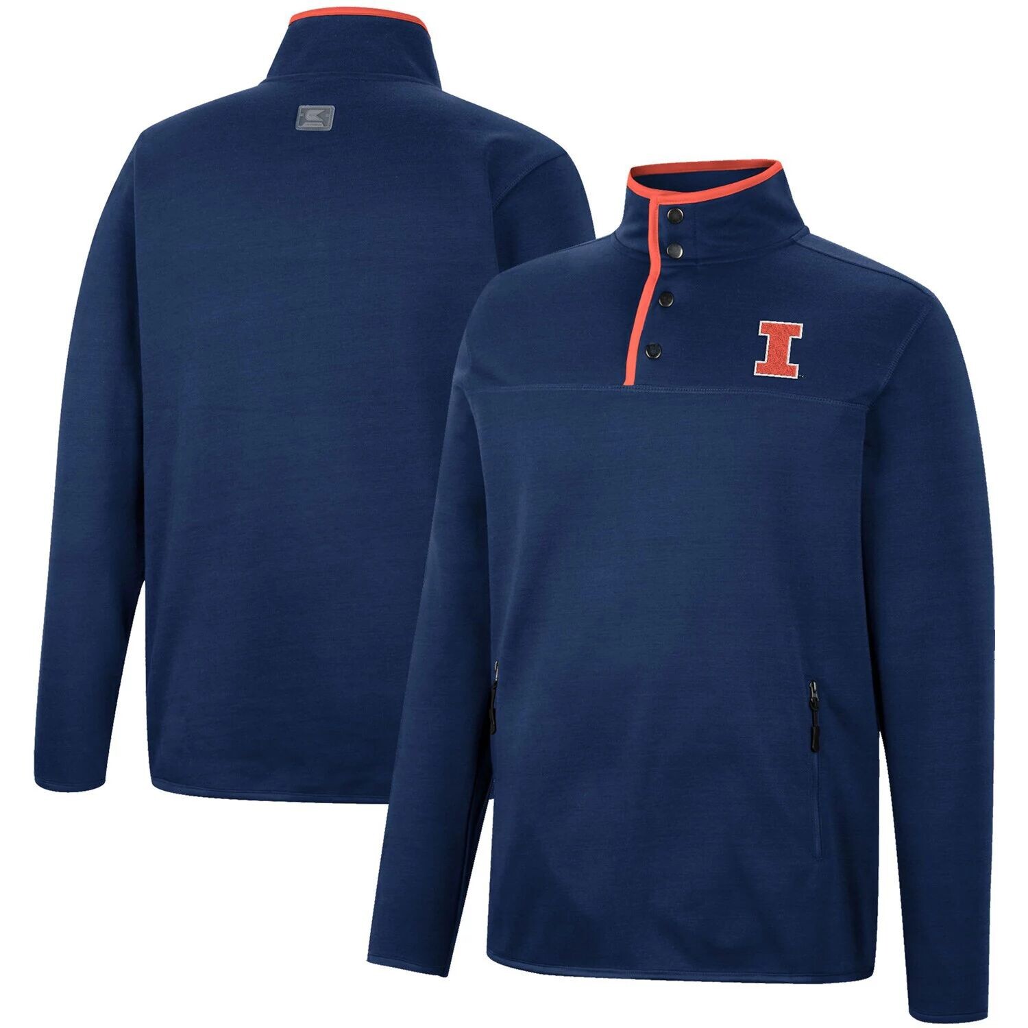 Мужская темно-синяя куртка с застежкой на четверть Illinois Fighting Illini Rebound Colosseum, Синий
Мужская темно-синяя куртка с застежкой на четверть Illinois Fighting Illini Rebound Colosseum, Синий