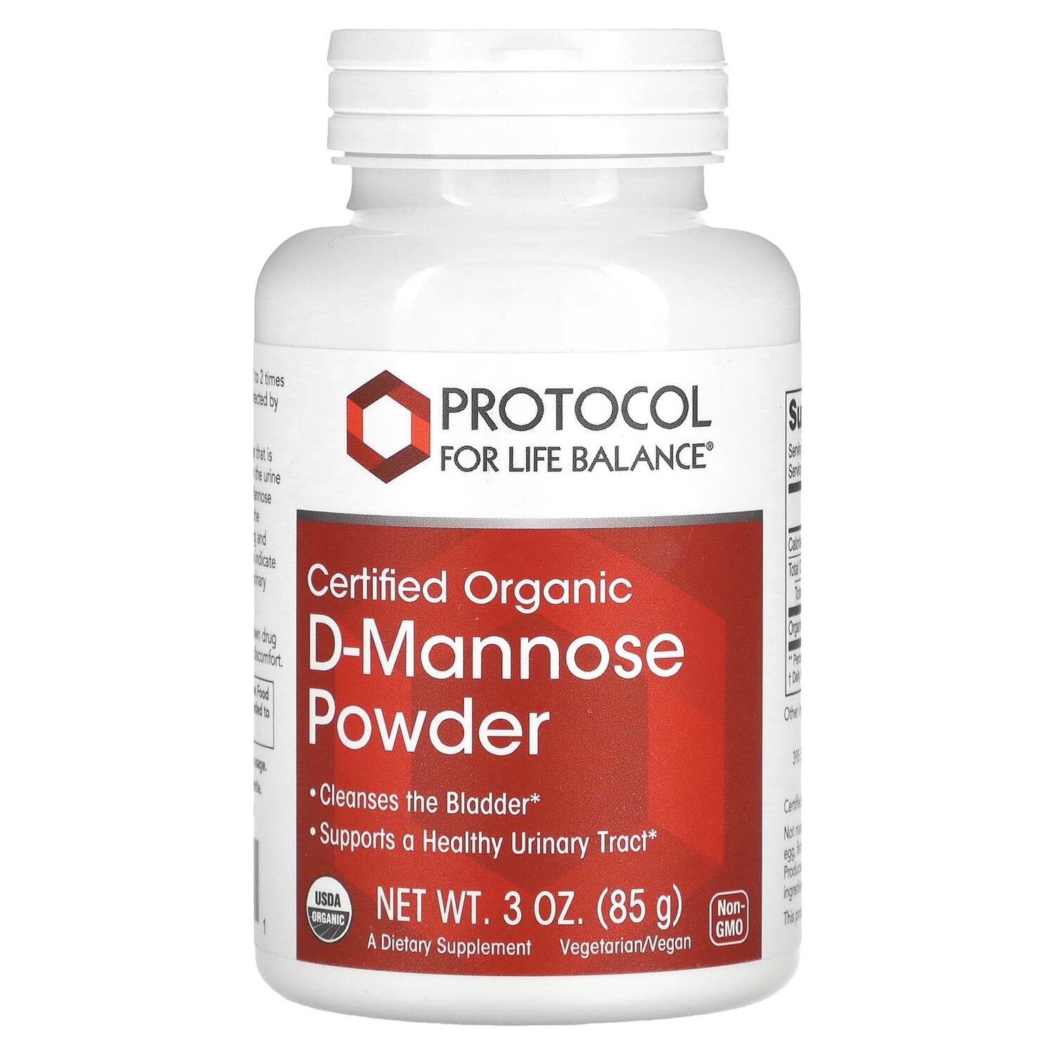 Сертифицированный порошок органической D-маннозы, 85 г (3 унции), Protocol for Life Balance
Сертифицированный порошок органической D-маннозы, 85 г (3 унции), Protocol for Life Balance